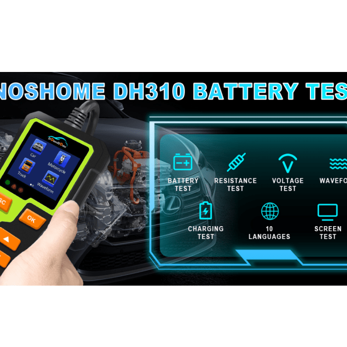 DonosHome 2024 nouveaux produits DH310 Testeur de batterie de voiture 12V/24V 5-30V 100-2000CCA | FR - DonosHome - OBD2 scanner,Battery tester,tuning,Car Ambient Lighting
