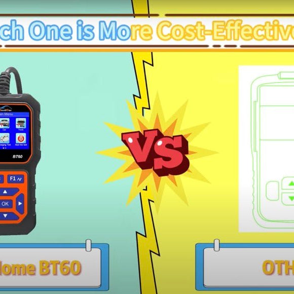 DonosHome BT60 product differences comparison display 6V/12V/24V Car Battery Tester 5-36V - DonosHome - OBD2 scanner,Battery tester,tuning,Car Ambient Lighting