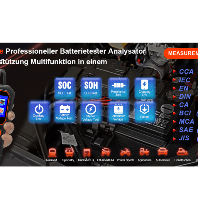 Entschlüsselung der Batterielebensdauer: Einblick in die Langlebigkeit von Stromquellen | DE - DonosHome - OBD2 scanner,Battery tester,tuning,Car Ambient Lighting