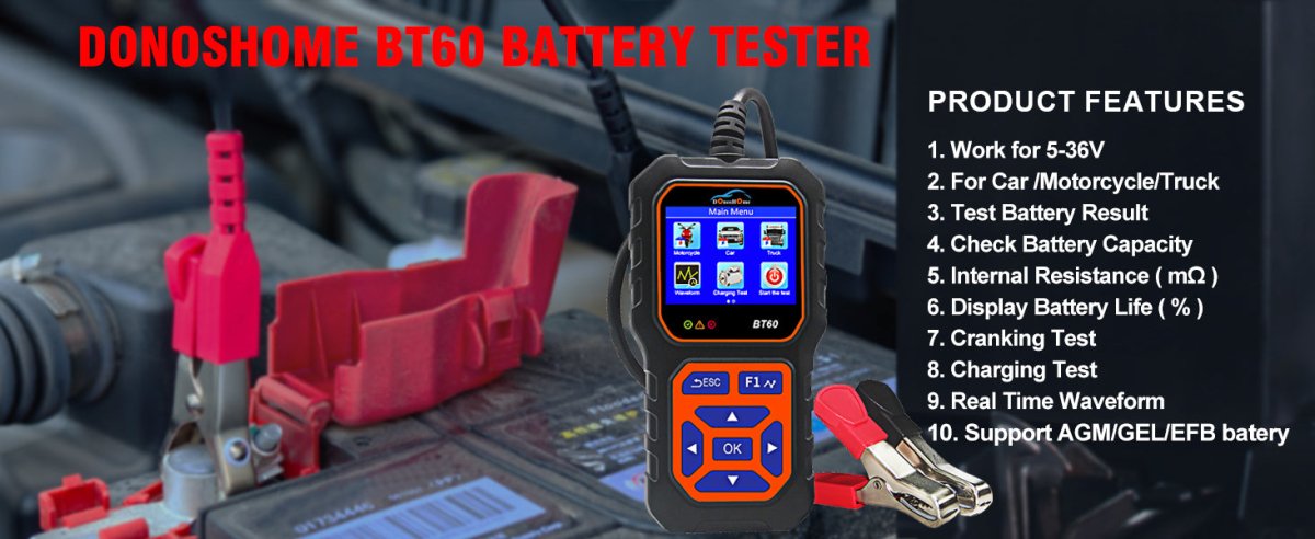 Het Belang van Beheer en Onderhoud van Autobatterijen | NL - DonosHome - OBD2 scanner,Battery tester,tuning,Car Ambient Lighting